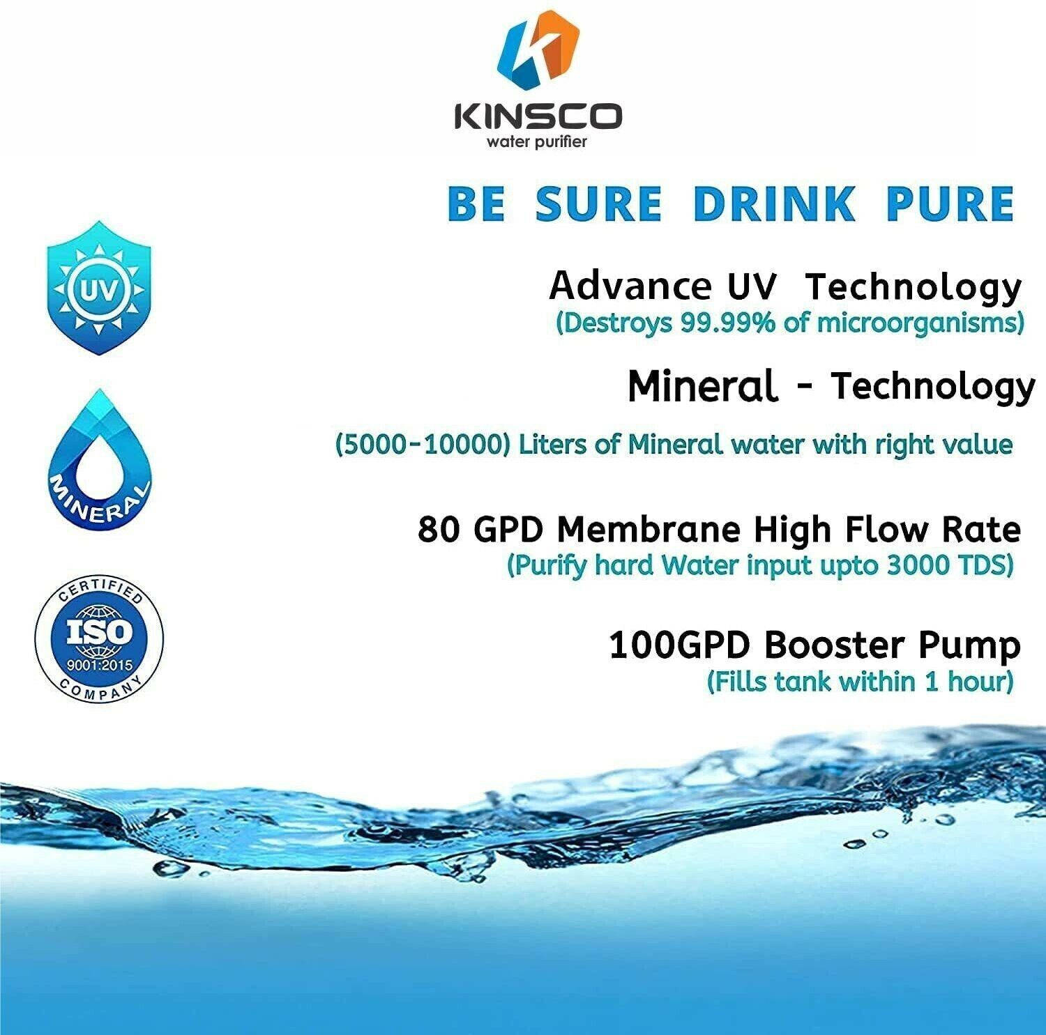 Kinsco Aqua Punch RO + UV + UF Water Purifier Aqua Punch - image 4