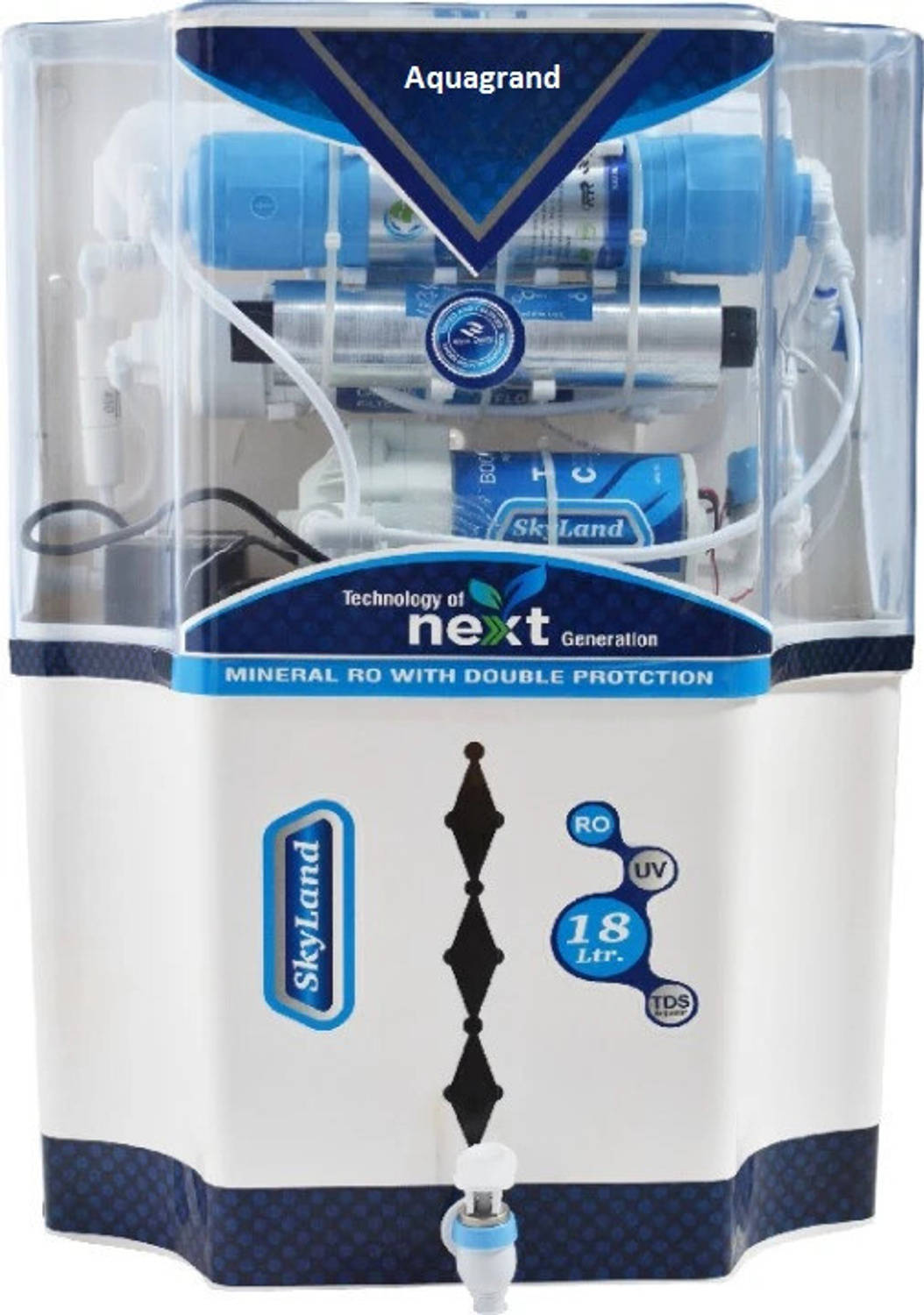 SKYLAND NATURAL ALKALINE VITAMIN RO + UV + UF Water Purifier