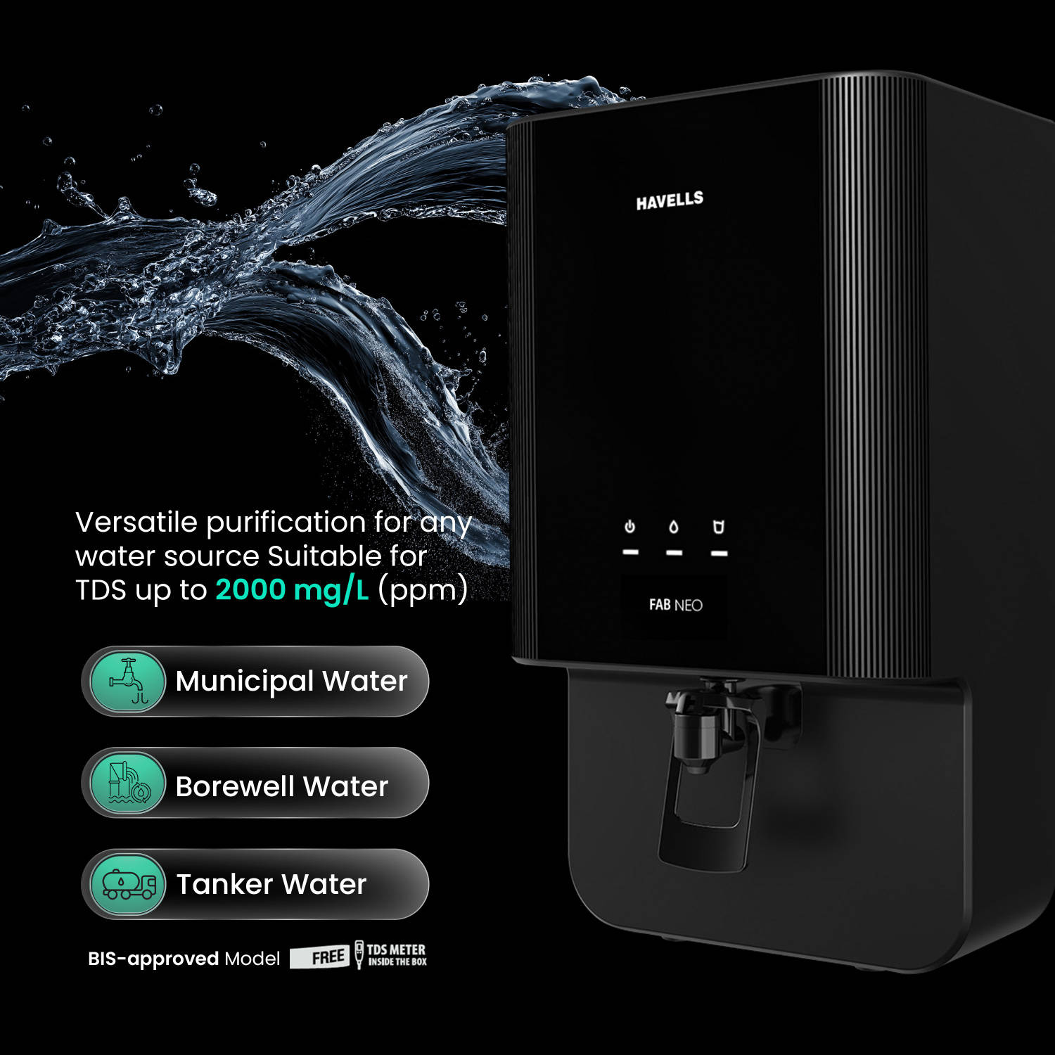 Havells Fab Neo RO + UF Water Purifier Fab Neo - image 3