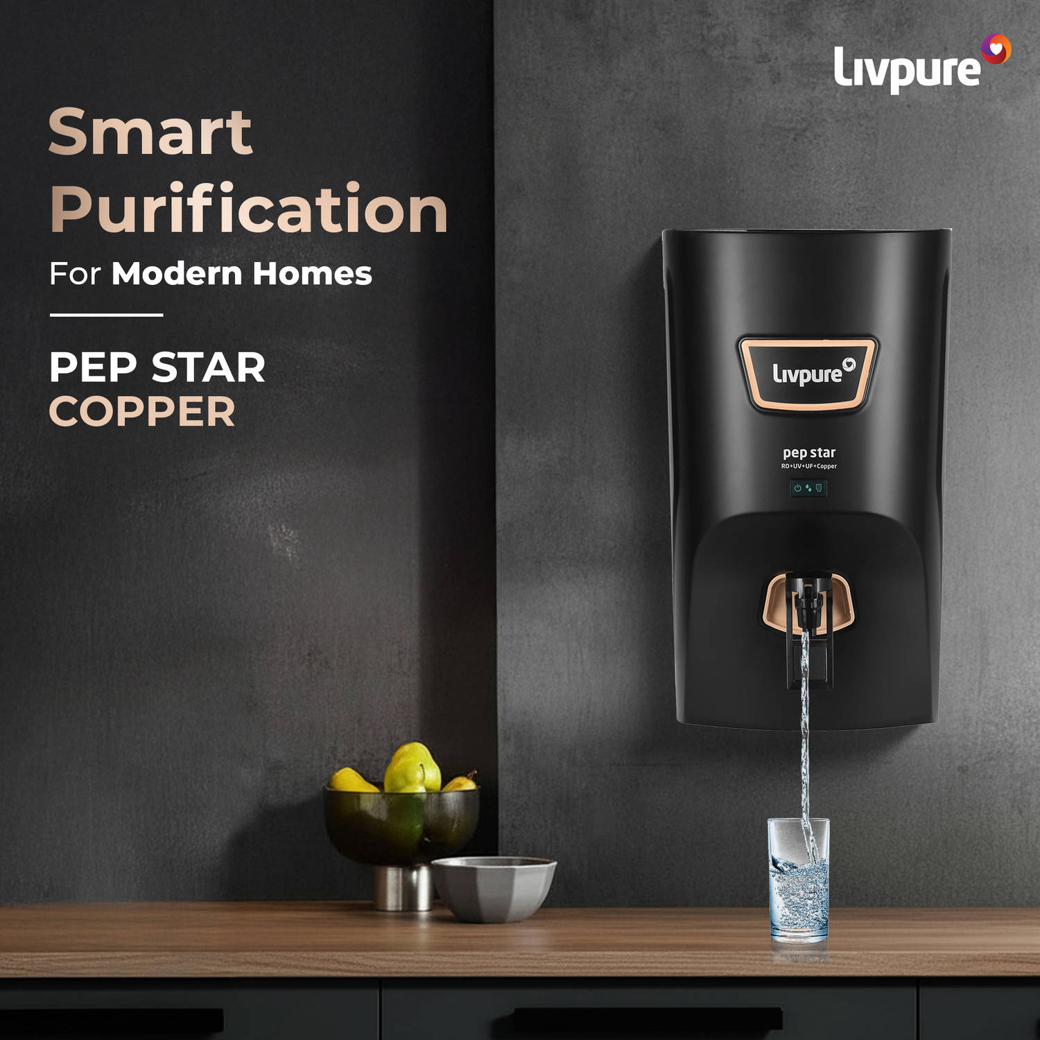 Livpure LIV-PEP-STAR-COPPER RO + UV + UF Water Purifier - image 2