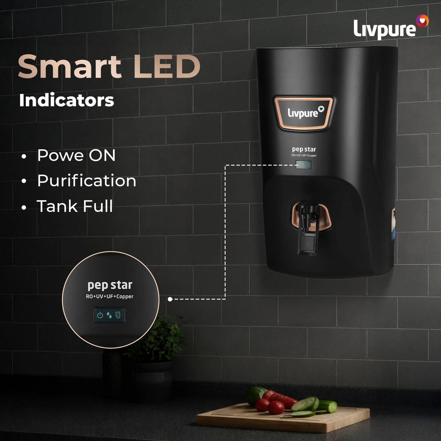 Livpure LIV-PEP-STAR-COPPER RO + UV + UF Water Purifier - image 3