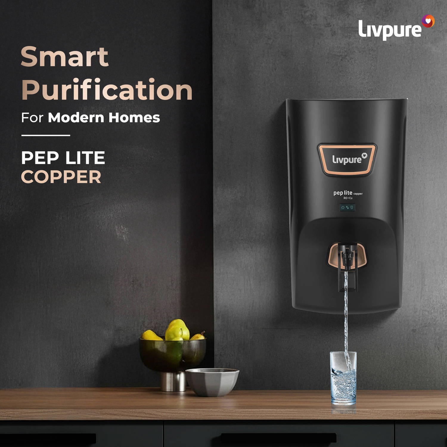 Livpure PEP LITE COPPER RO + UF + UV Water Purifier - image 2