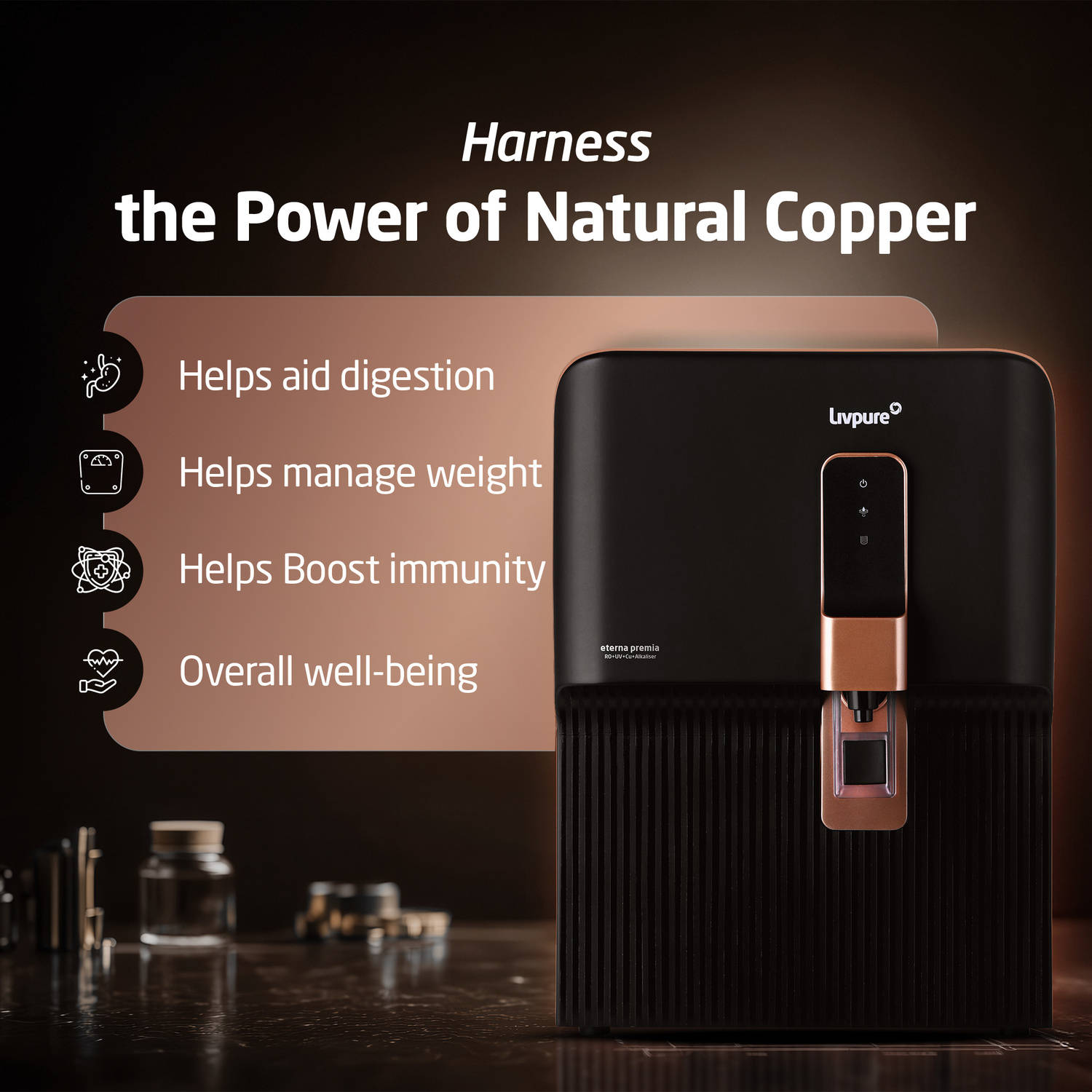 Livpure LIV-ETERNA-PREMIA RO + UF + UV Water Purifier - image 6