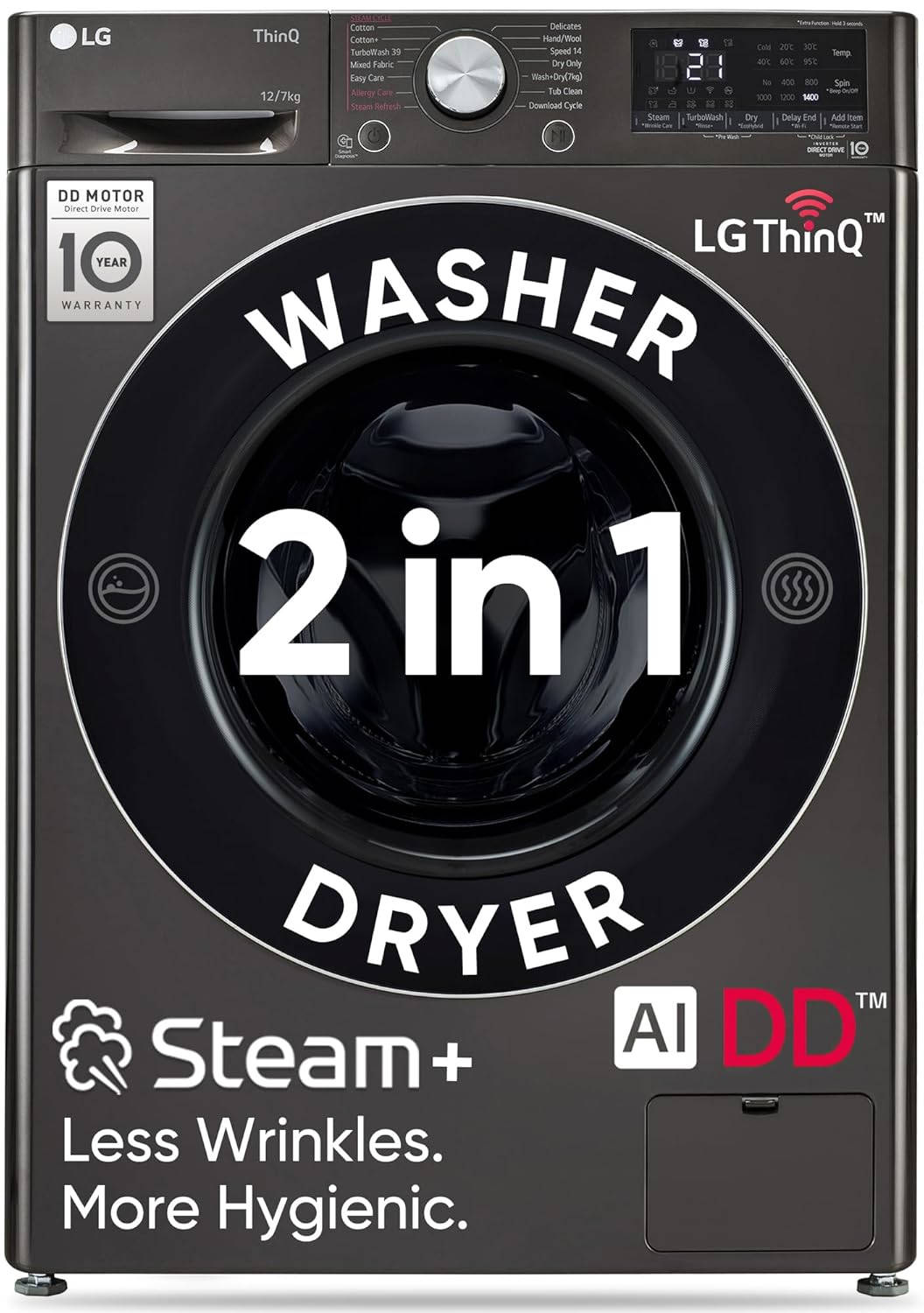 LG FHD1207STB AI Direct Drive Technology Washing Machine